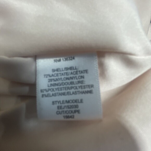 Halston Heritage Draped Jersey Cut Out Criss Cross Side Gathered Pink Dress - Picture 11 of 13